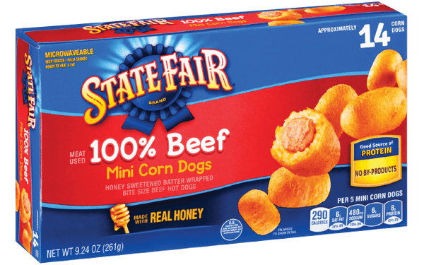 14 Count Beef Mini Corn Dogs